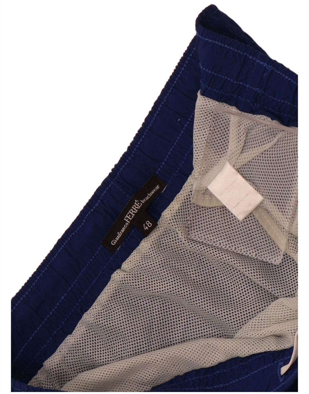 Gianfranco Ferre Herren Badeshorts IT 48 Mittelblaues Polyester
