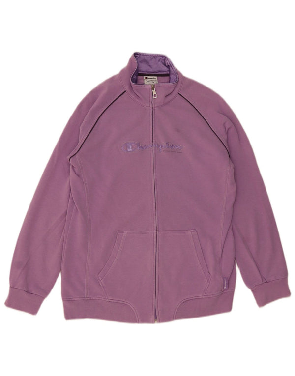 Champion Damen-Trainingsanzugoberteil mit Grafik, UK 18, XL, Lila, Baumwolle