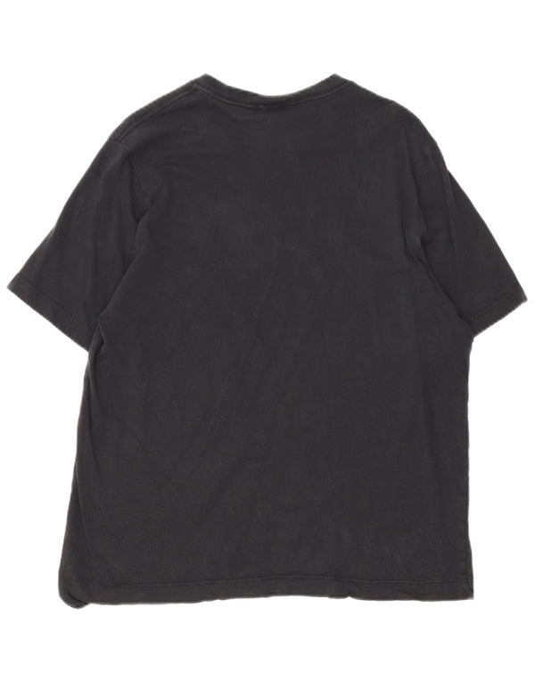 Adidas Damen T-Shirt Top UK 18 Large Schwarz Baumwolle