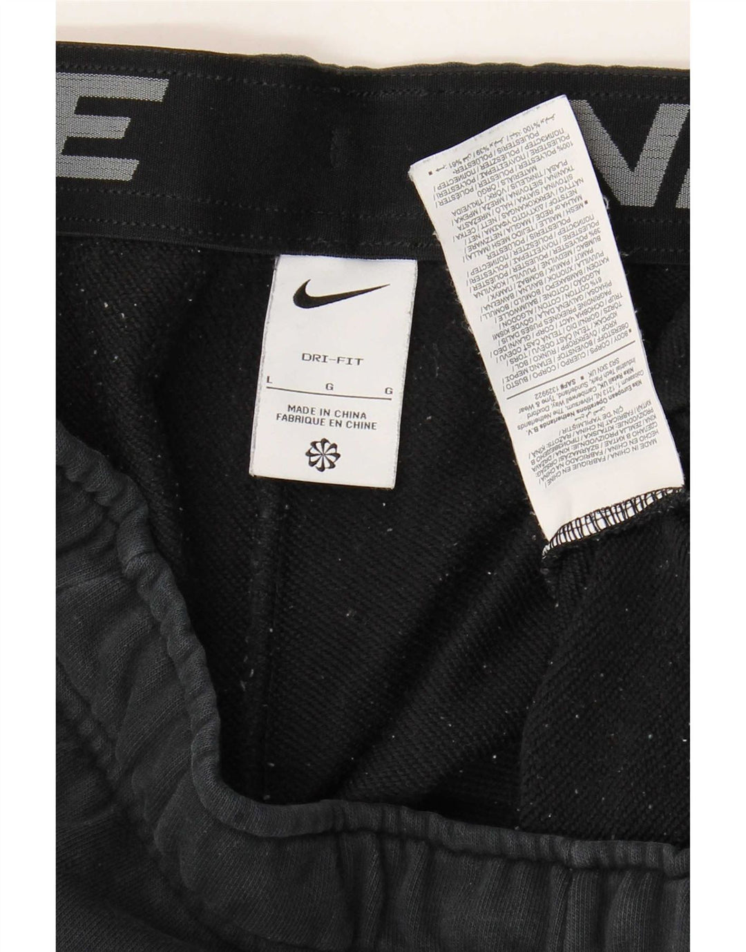Nike Herren Dri Fit Sportshorts, groß, aus schwarzer Baumwolle