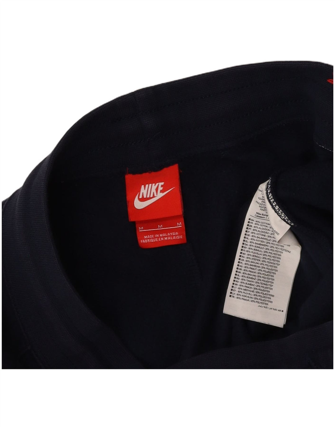 NIKE Herren-Trainingsanzug mit Air-Grafik, Jogginghose, mittelmarineblaue Baumwolle