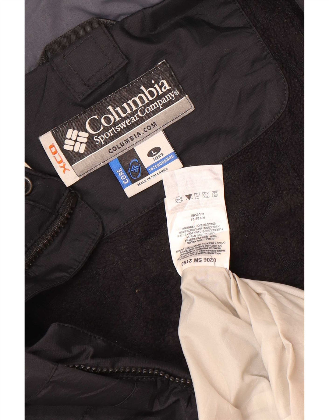 Columbia Herren Interchange Hooded Windjacke UK 40 Large Schwarz