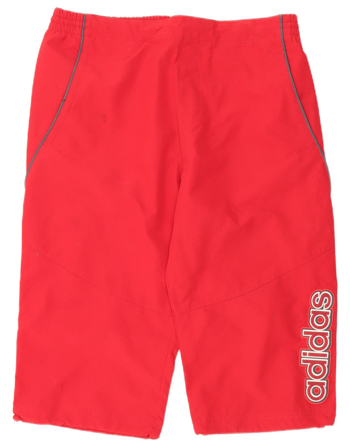 ADIDAS Herren Graphic Bermuda Sport Shorts Großes rotes Polyester