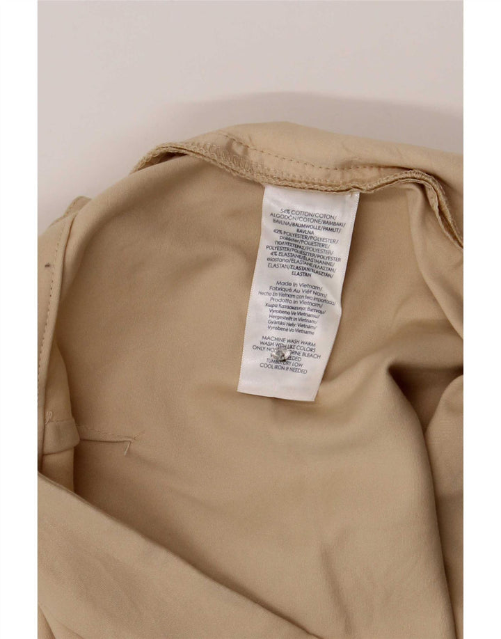 Chaps Damen Chino-Shorts US 8 Medium W32 Beige Baumwolle