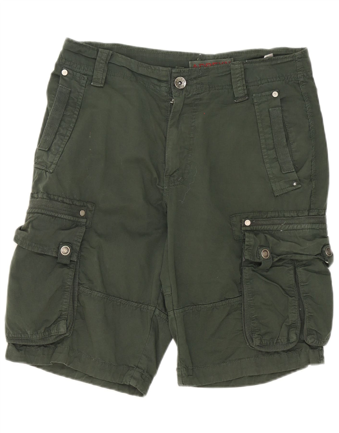 Vintage Herren Cargo Shorts W34 Große grüne Baumwolle