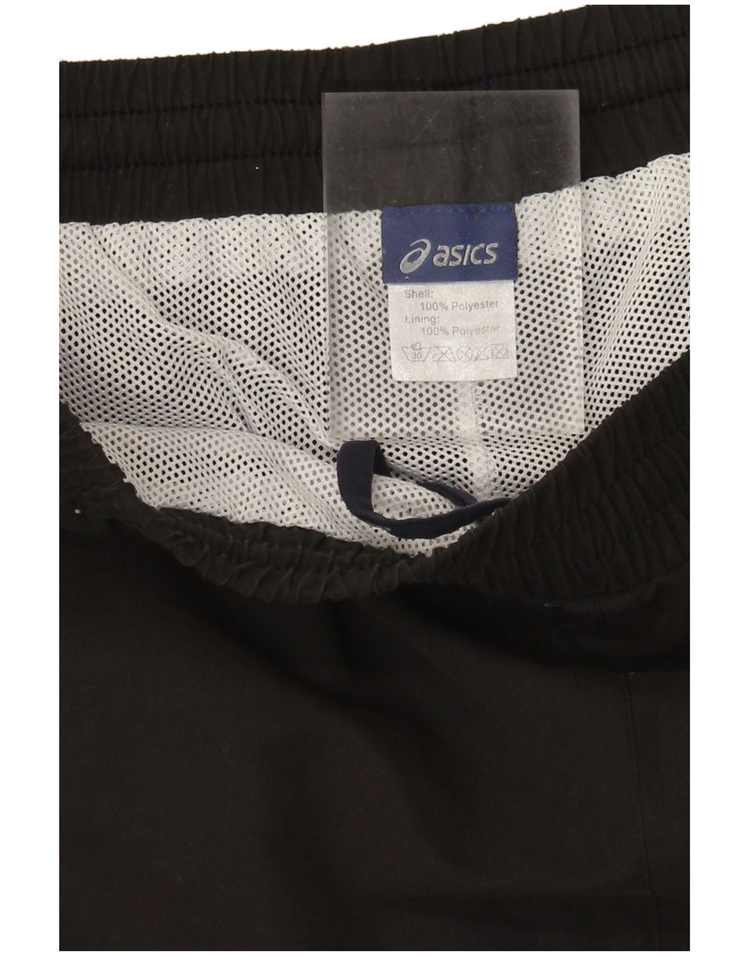 Asics Herren-Trainingshose XL, schwarzes Polyester