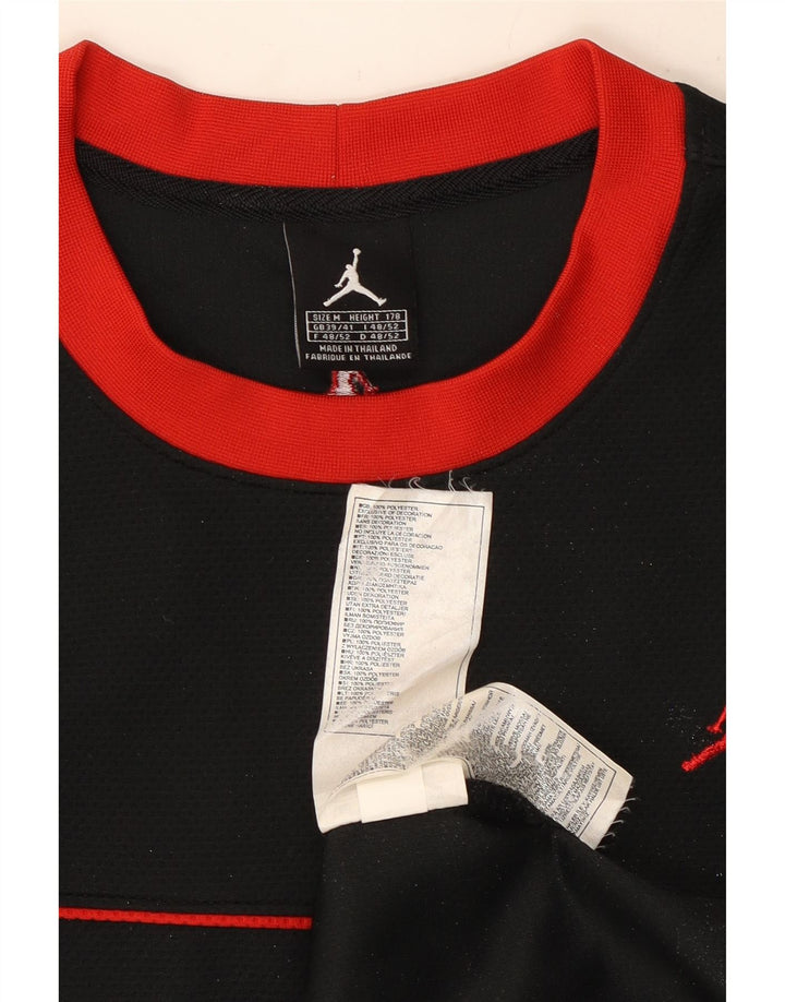 Jordan Herren Weste Top UK 39/41 Mittelschwarz gestreift Polyester