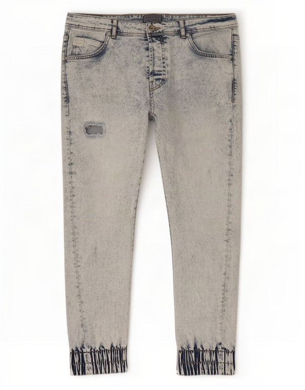 Zara Mens Distressed Joggers Slim Jeans EU 44 Large W34 L28 Blue