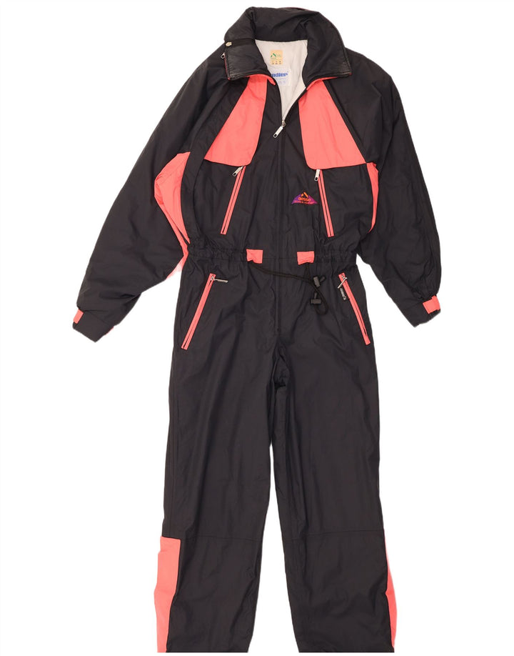 Aesse Damen-Skioverall IT 44 Mittelschwarzes Colourblock-Polyester