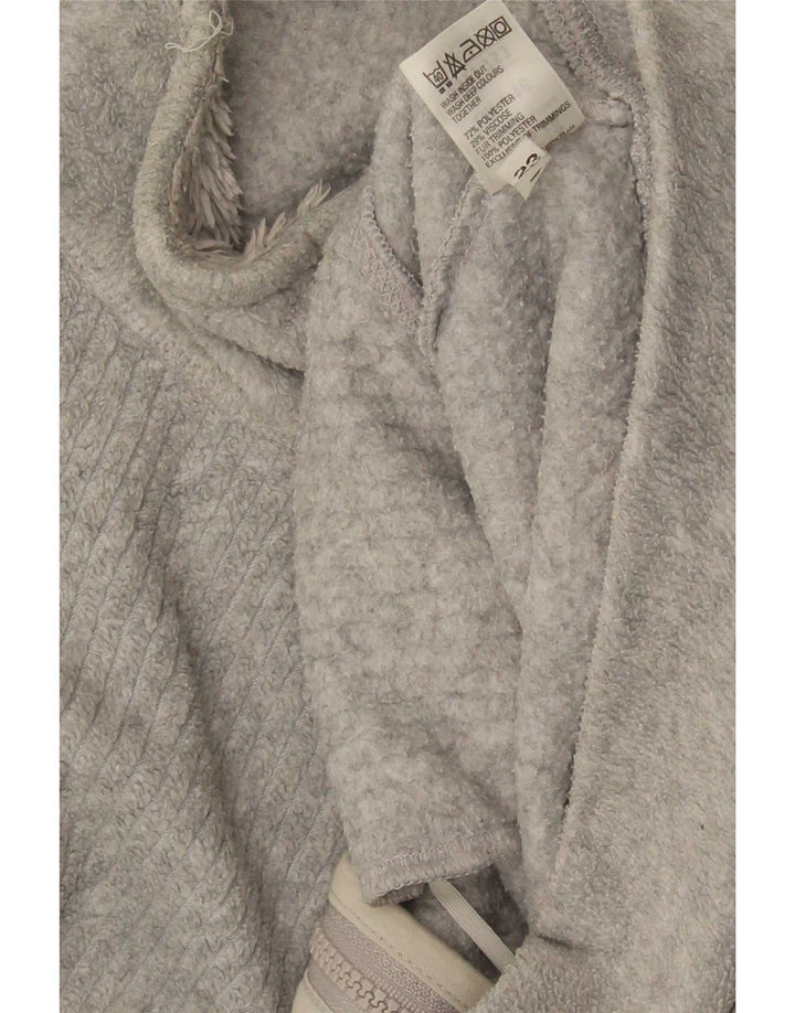 Marks & Spencer Damen Fleecejacke UK 16 Large Grau Polyester