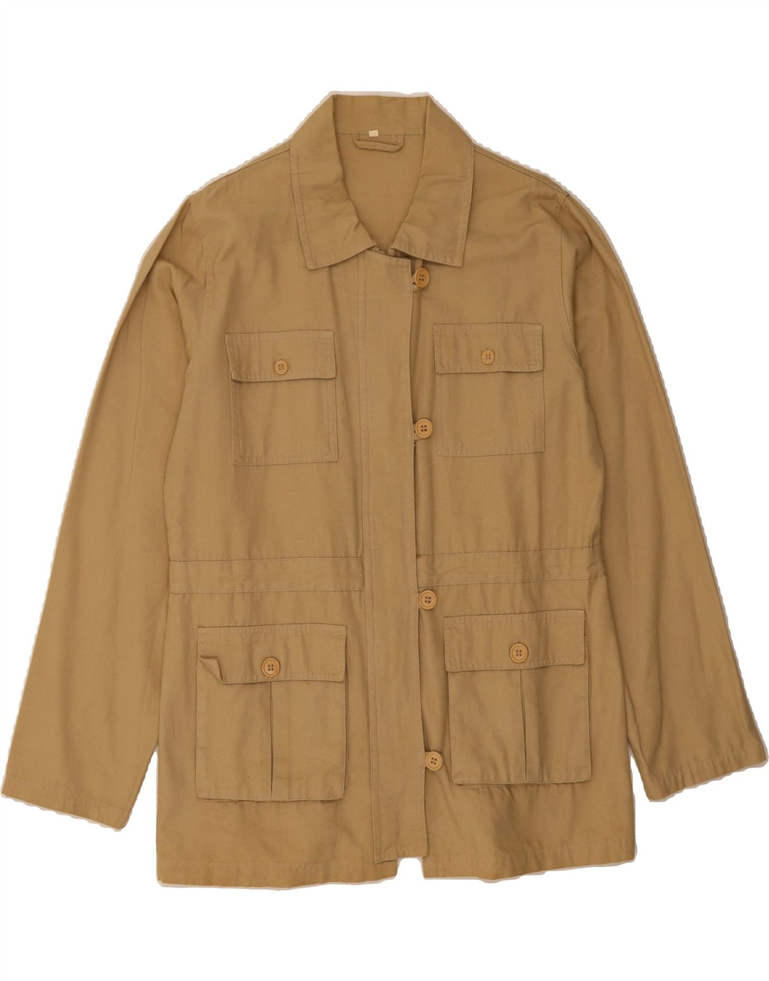 VINTAGE Womens Utility Jacket UK 18 XL Beige Vintage Vintage and Second-Hand Vintage from Messina Hembry 