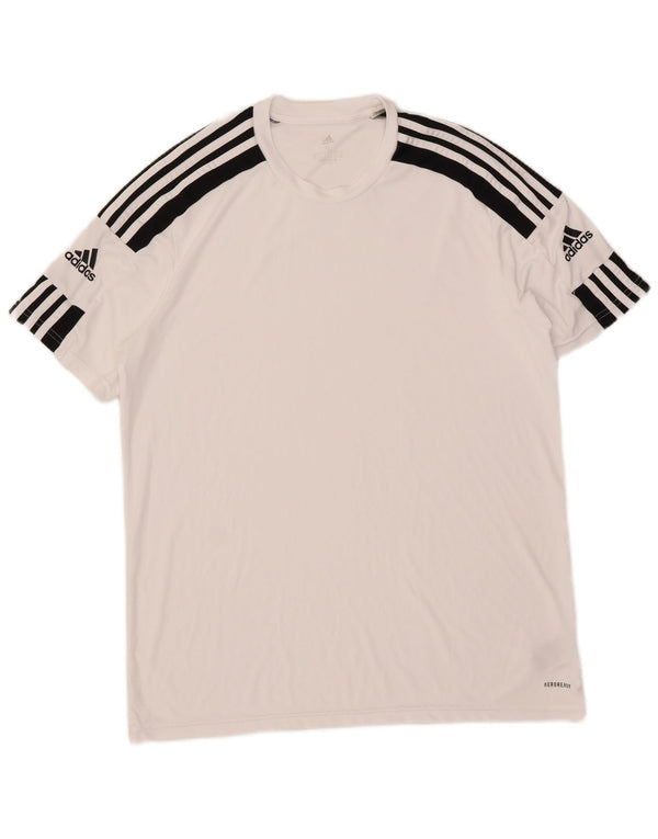 Adidas Mens Aeroready T-Shirt Top XL White Polyester