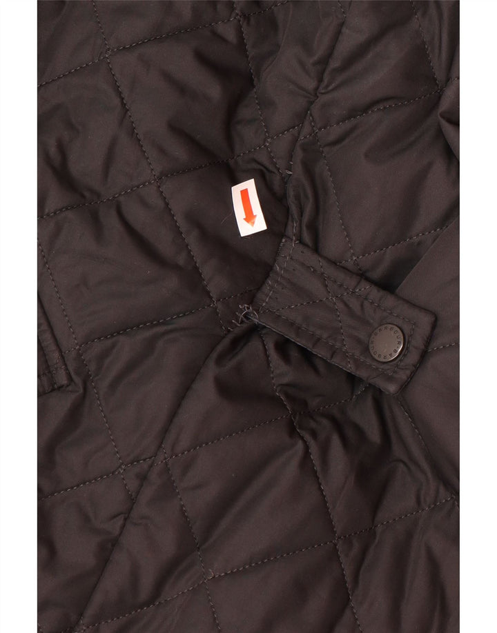 BARBOUR Herren Steppjacke UK 36 Small Schwarz Polyester