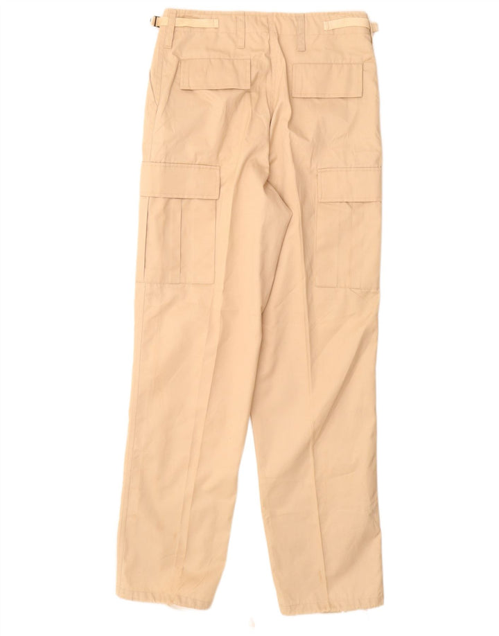 VINTAGE Herren-Cargohose mit normaler Passform, Größe S, W28, L31, Beige, Polyester