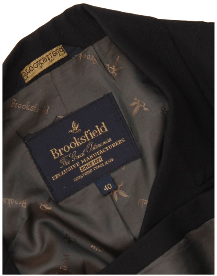 BROOKSFIELD Womens Double Breasted Blazer Jacket IT 40 Small Black