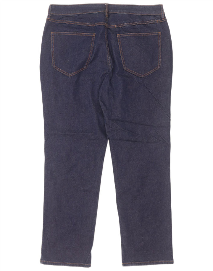 Rohan Herren Straight Jeans W36 L29 Marineblaue Baumwolle