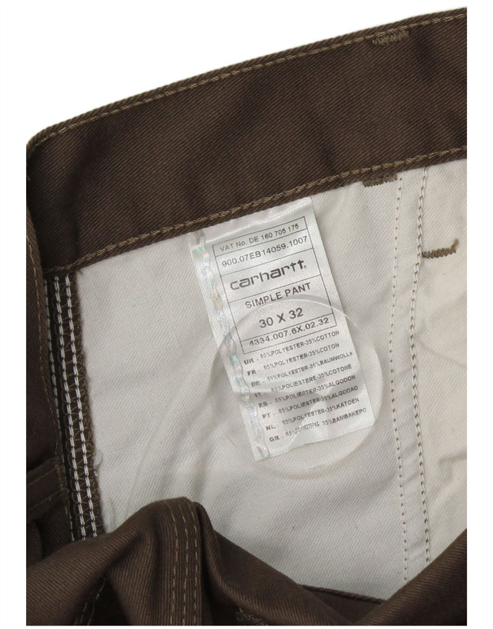 CARHARTT Gerade Chino-Hose für Herren, W30, L32, braun, Polyester