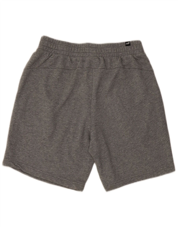 Puma Herren Graphic Sport Shorts Mittelgrau gefleckte Baumwolle