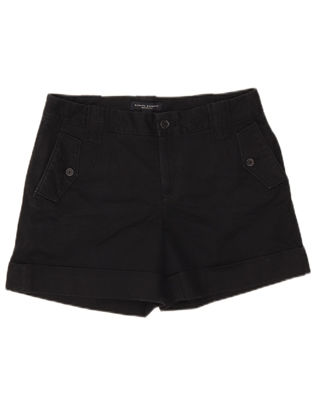BANANA REPUBLIC Damen Martin Fit Casual Shorts US 6 Medium W31 Schwarz