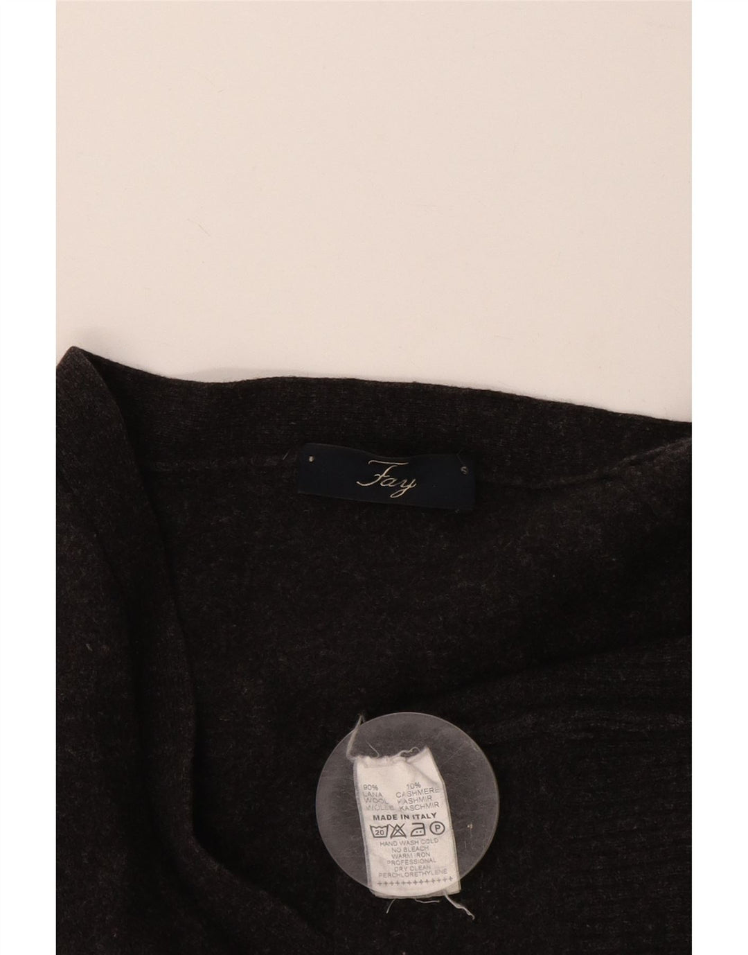 Fay Herren-Strickjacke, kleine graue Wolle