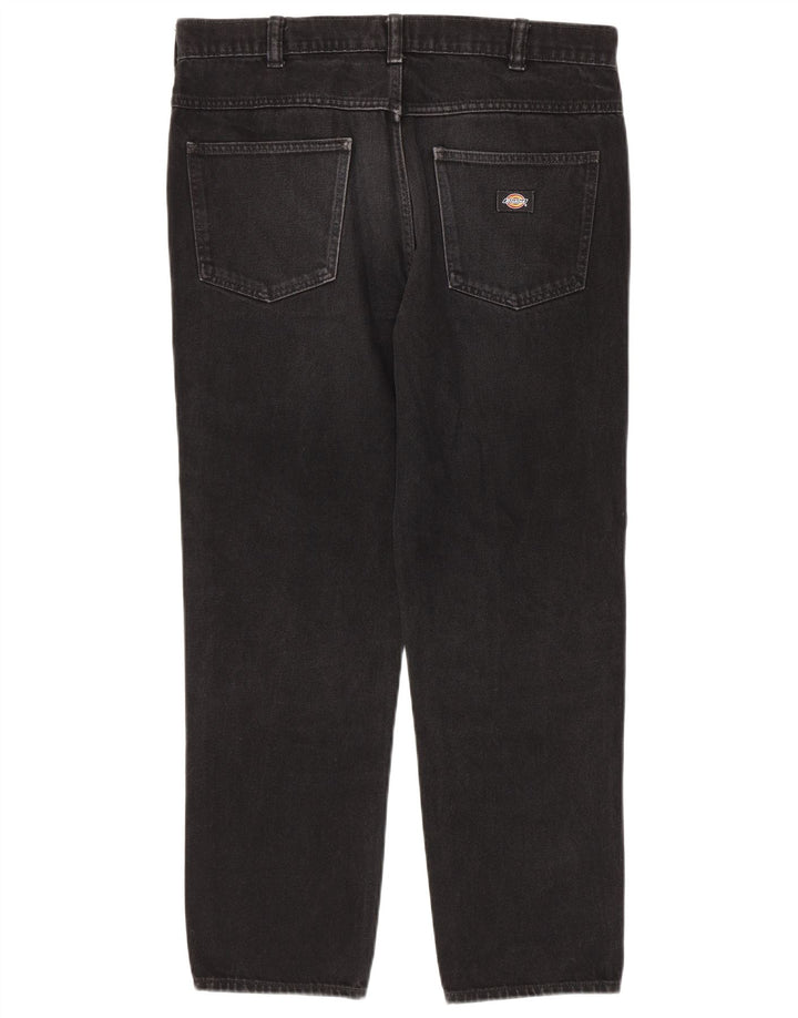 Dickies Herren Straight Jeans W32 L30 Schwarze Baumwolle