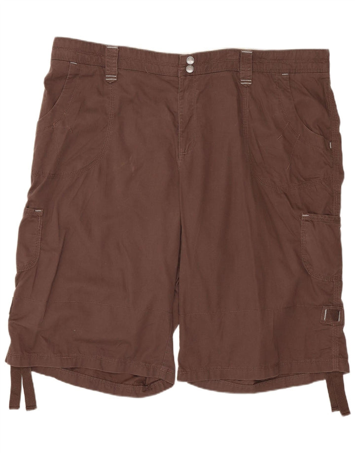 Lee Damen-Cargoshorts in Übergröße, US 20, XL, W40, braune Baumwolle