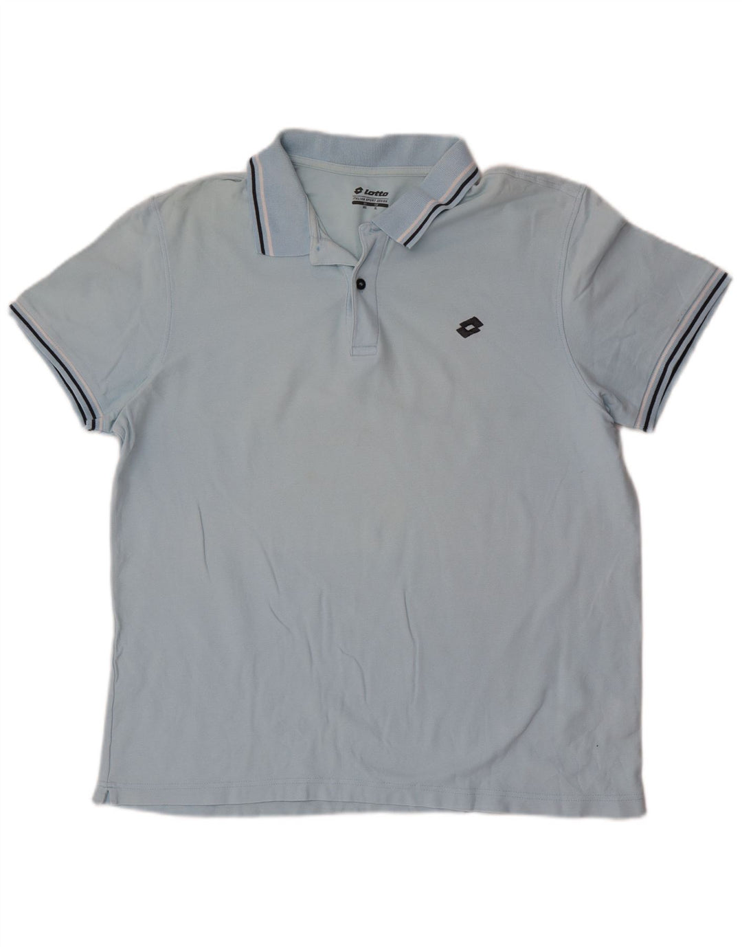 Lotto Herren Poloshirt XL Blau gestreift