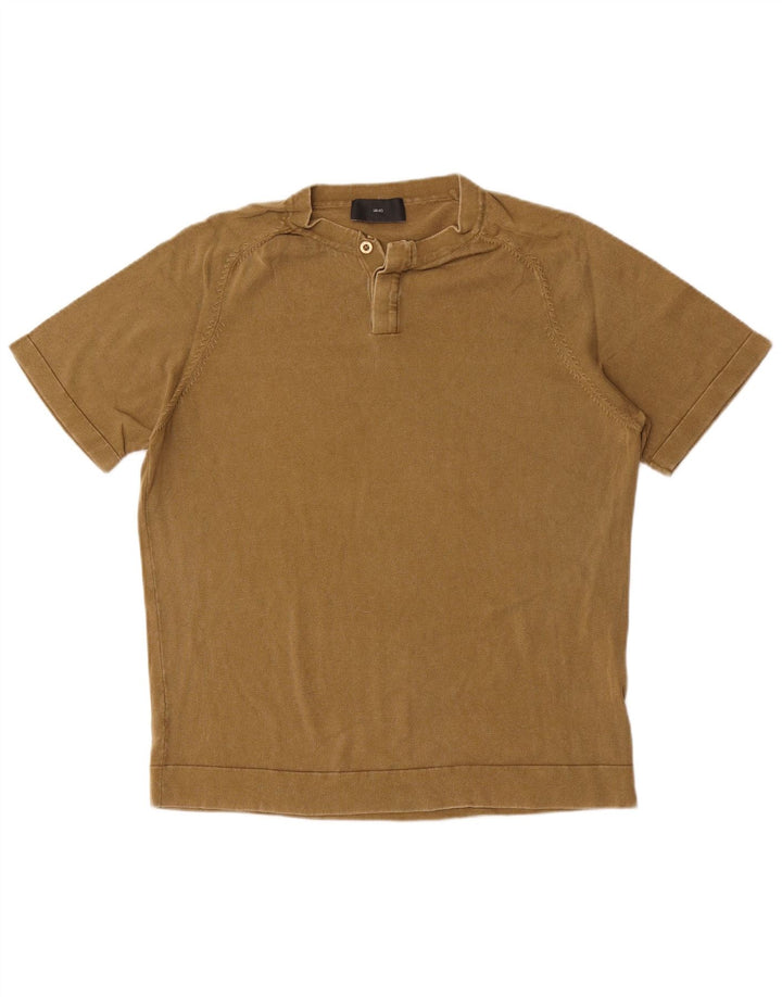 Liu Jo Herren T-Shirt Top Large Khaki Baumwolle
