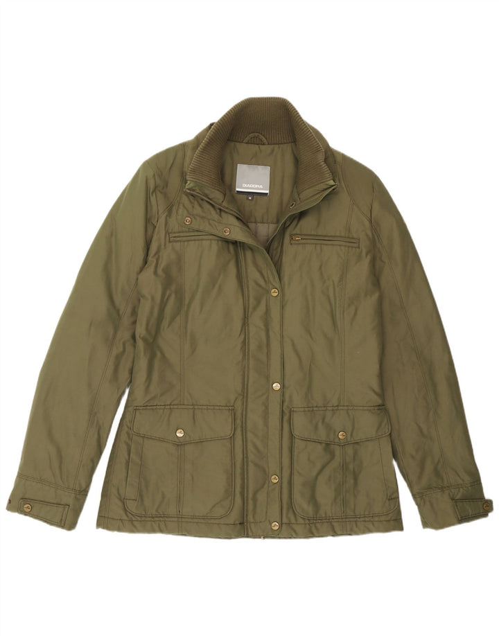 Diadora Damen Utility-Jacke UK 14 Medium Khaki Baumwolle