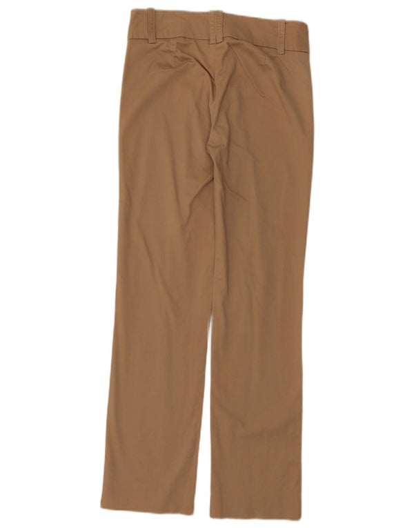 Zara Damen gerade Freizeithose EU 32 2XS W22 L27 Beige Baumwolle