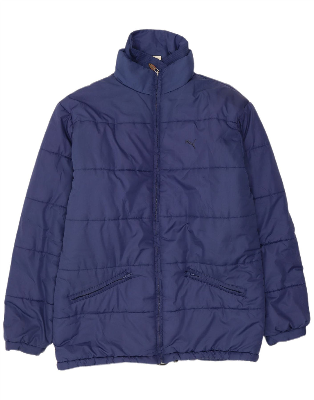Puma Herren Wattierte Jacke UK 40 Large Marineblau Polyamid
