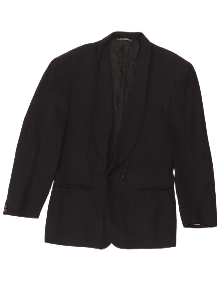 Maurizio Baldassari Herren Zweireiher-Blazerjacke UK 38 Medium Schwarz
