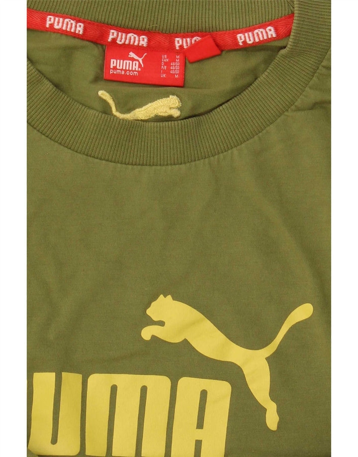 Puma Herren Grafik-T-Shirt-Oberteil Mittelgrün
