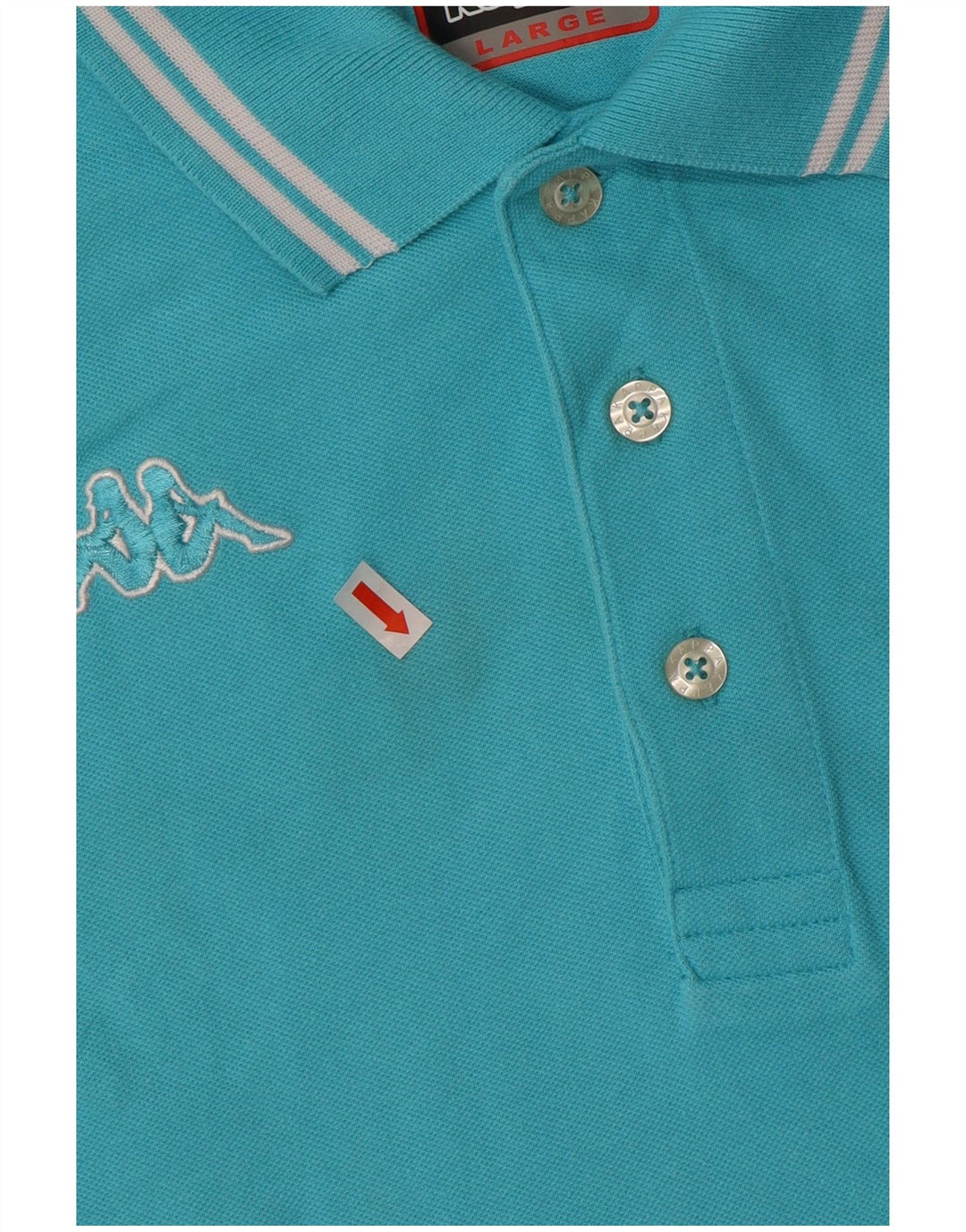 Kappa Herren-Poloshirt, große blaue Baumwolle