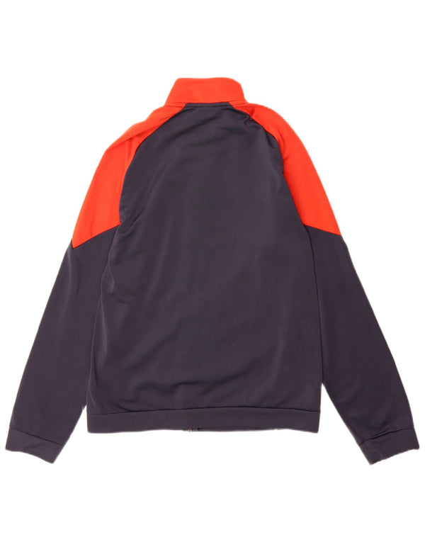 Puma Jungen Grafik-Trainingsanzug-Top-Jacke, 15–16 Jahre, marineblaues Polyester