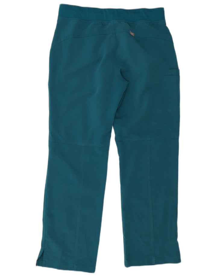 Figs Gerade Cargohose für Damen, mittelgroß, W30, L28, blau, Polyester