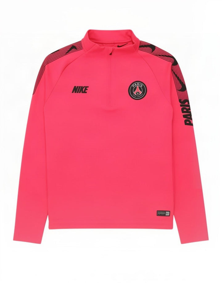 Nike Mädchen-Trainingsanzug mit grafischem Pullover, 12–13 Jahre, Größe L, Rosa