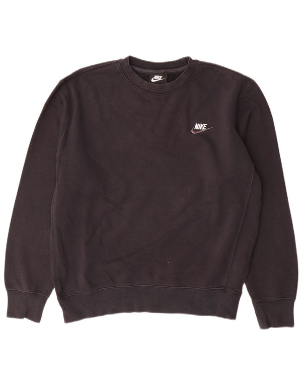 Nike Herren Sweatshirt Pullover Small Schwarz Baumwolle