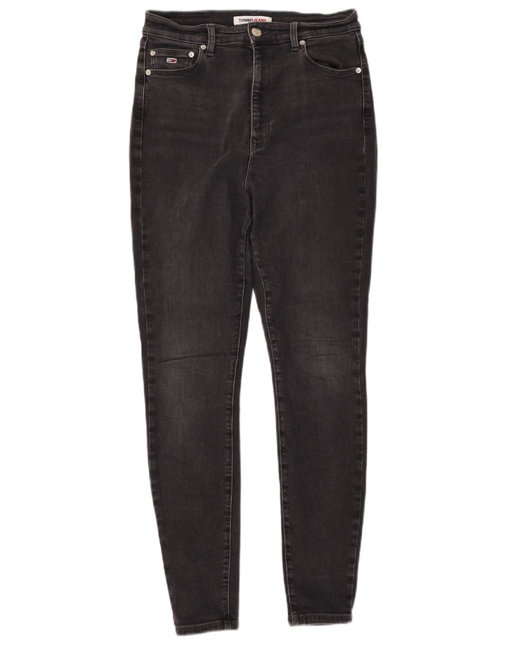 TOMMY HILFIGER Damen Melany High Rise Super Skinny Jeans W30 L30 Schwarz