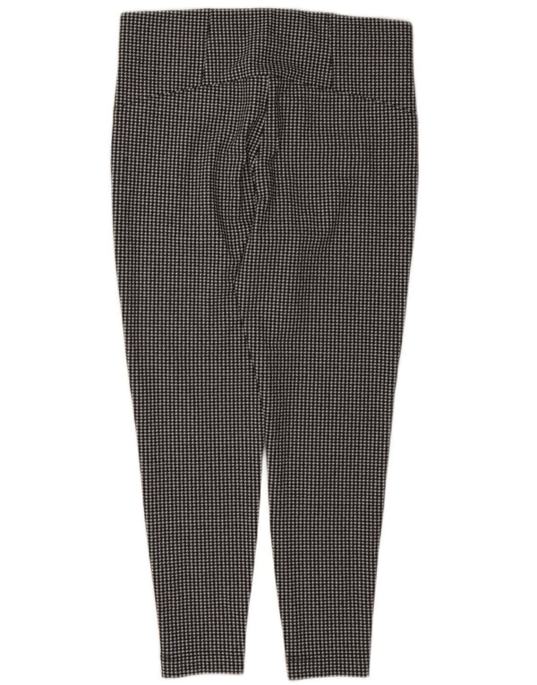Marks & Spencer Damen Freizeithose UK 18 XL W36 L28 Schwarzer Hahnentritt
