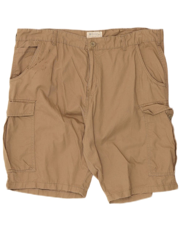 Mountain Warehouse Herren-Cargoshorts XL W38 Beige Baumwolle
