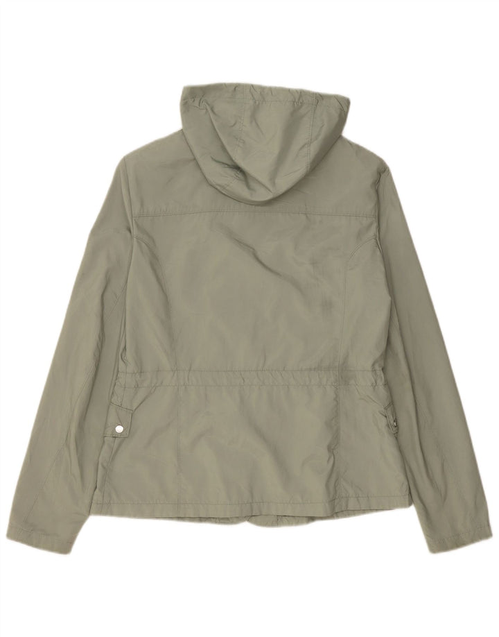 Geox Damen Bomberjacke mit Kapuze UK 12 Medium Khaki Polyester