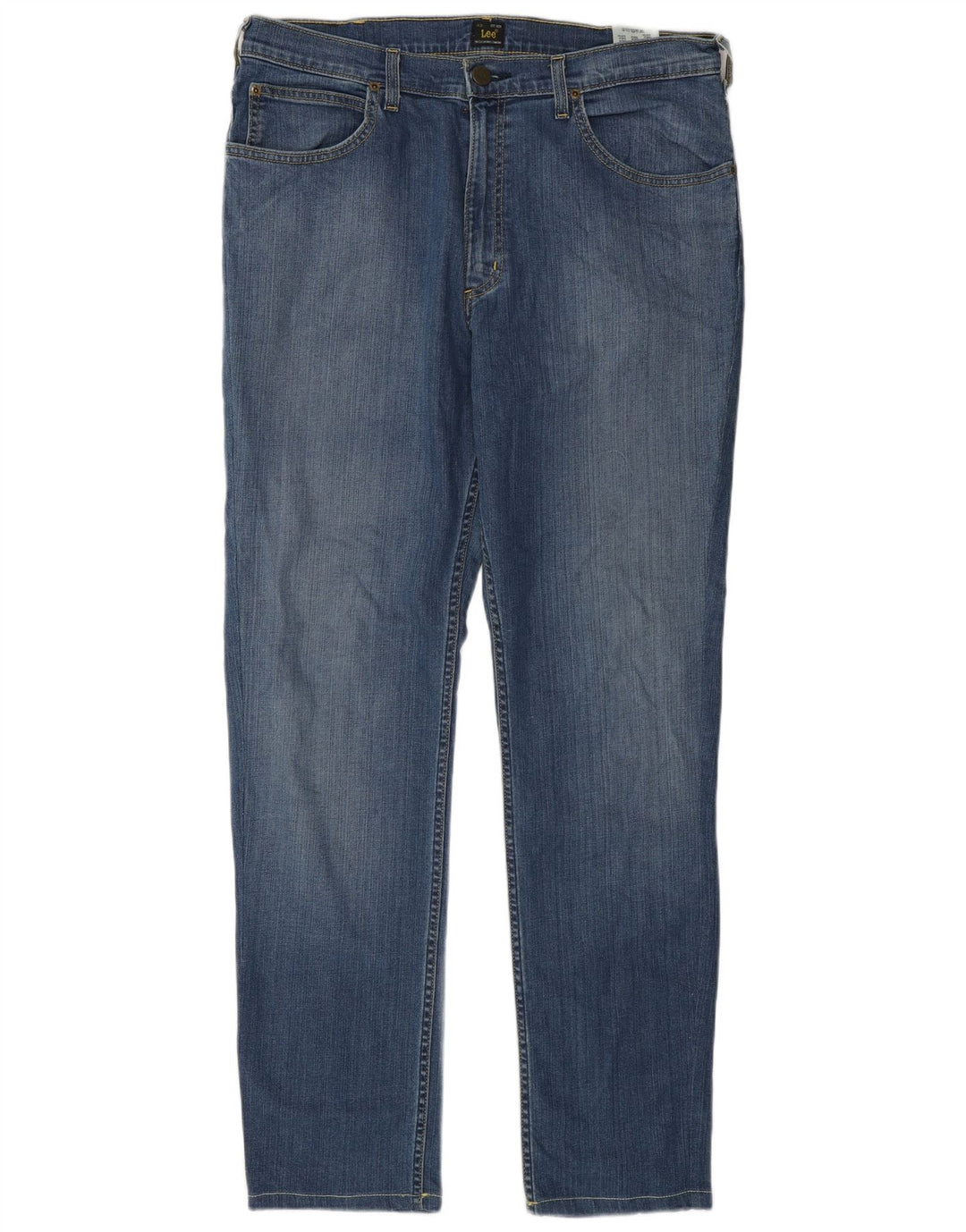 Lee Herren Brooklyn Straight Jeans W36 L32 Blaue Baumwolle