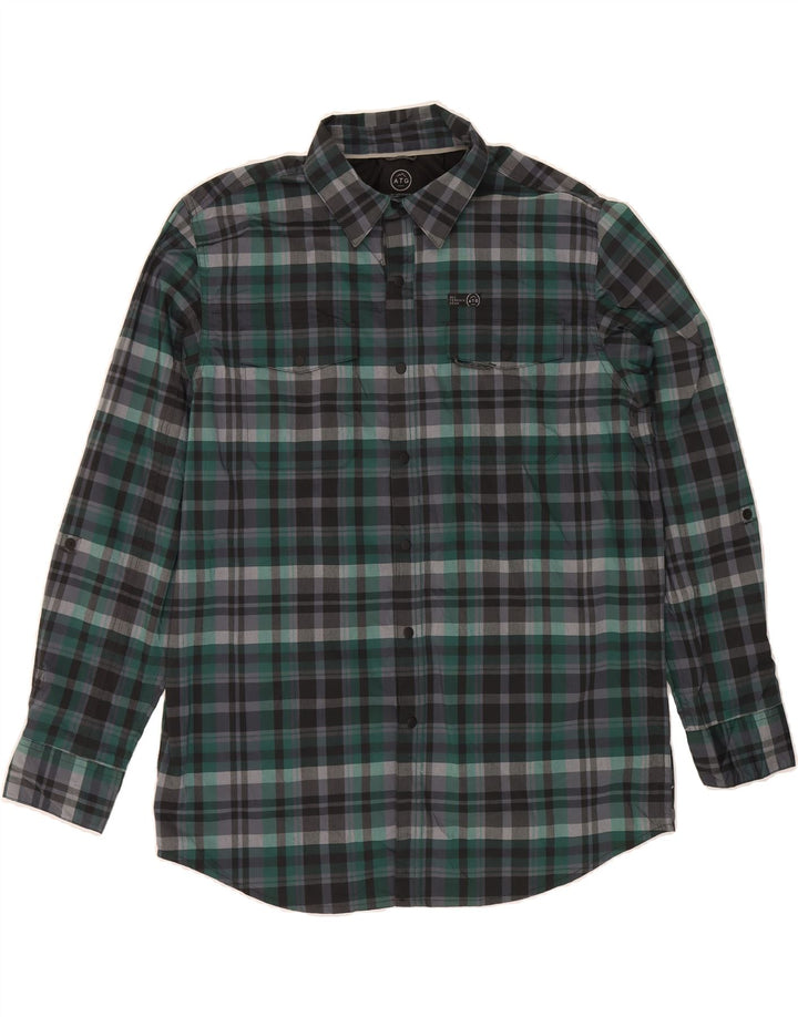 WRANGLER Mens Regular Fit Shirt Large Multicoloured Check Polyester Vintage Wrangler and Second-Hand Wrangler from Messina Hembry 