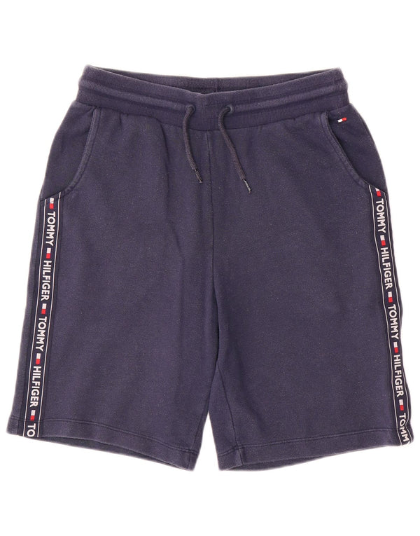 Tommy Hilfiger Herren-Sportshorts mit Grafik, Größe S, marineblau, Baumwolle