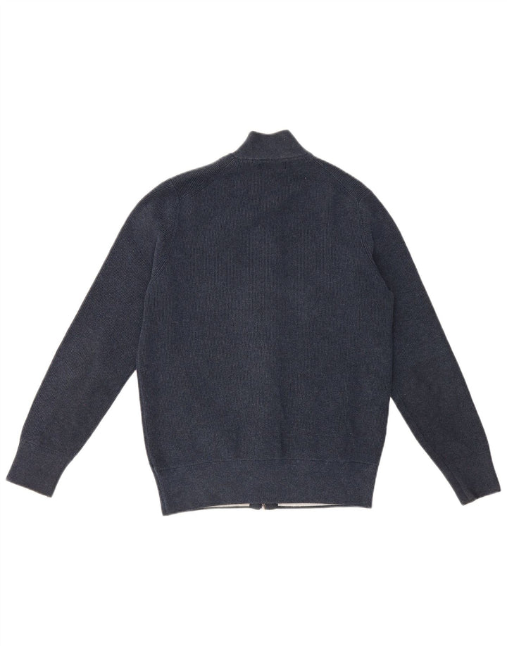 Marks & Spencer Herren-Strickjacke aus Polyester in mittlerem Marineblau