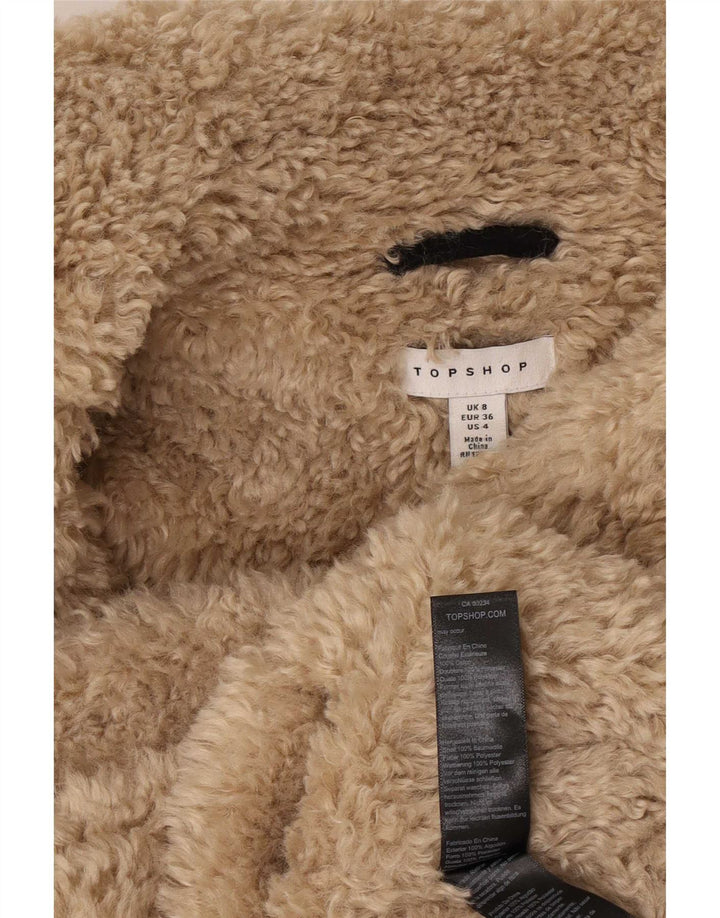 Übergroße Cordjacke für Damen von Topshop, Größe S, Größe S, Schwarz, Farbblock