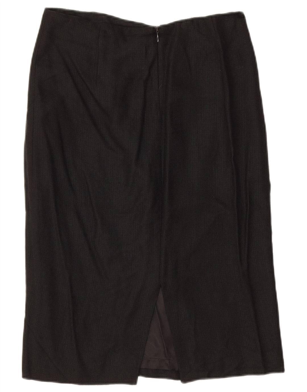 Zara Damen gerader Rock EU 38 Small W28 Schwarz Rayon