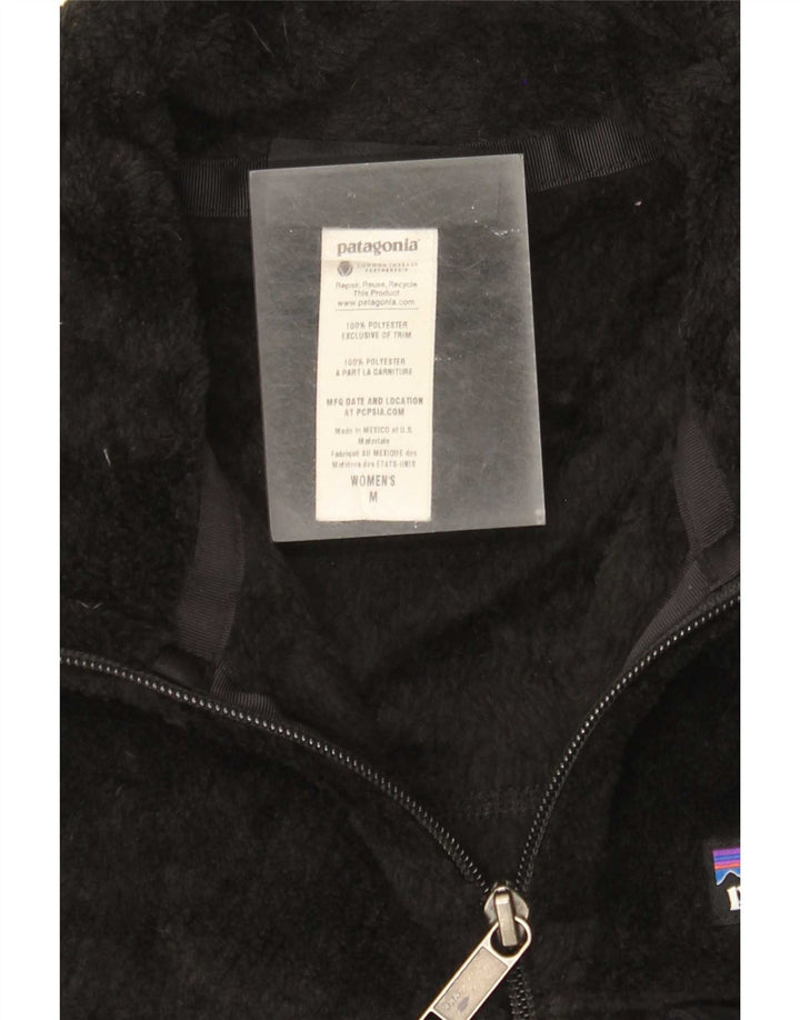 Patagonia Damen Fleeceweste UK 12 Medium Schwarz Polyester