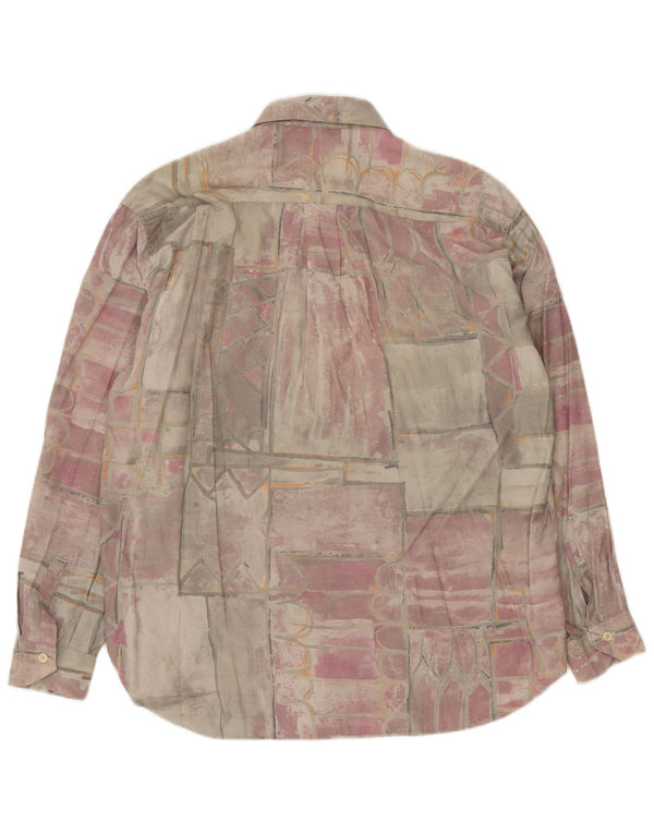 Leader Herrenhemd, groß, mehrfarbig, Patchwork-Viskose
